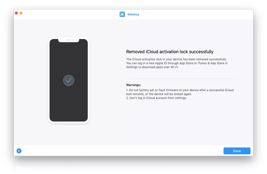confirm device info - 4MeKey guide