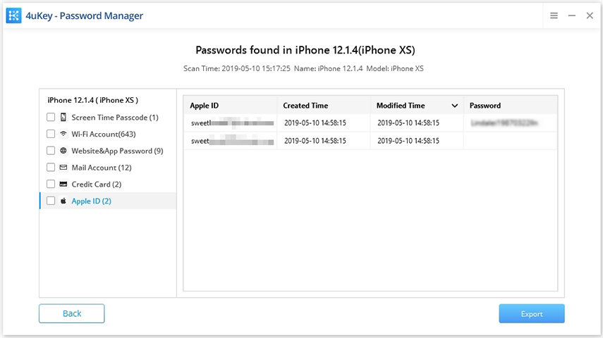 apple id - менеджер паролей 4ukey