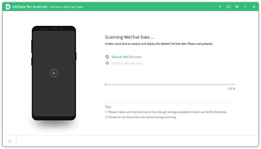 восстановить историю WeChat