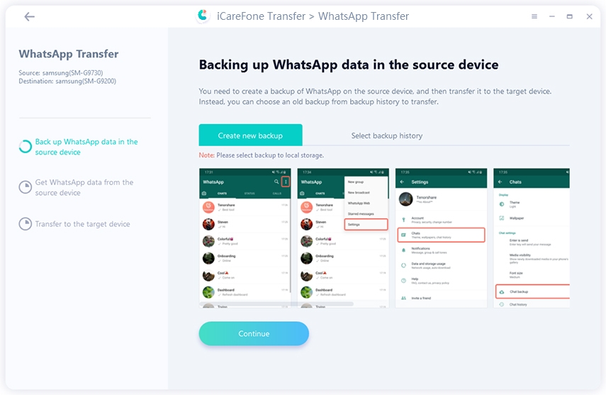 how to transfer data from samsung to huawei tenorshare iCareFone Transfer