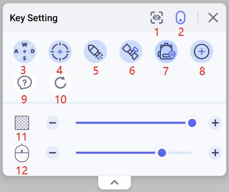 game keyboard key settings