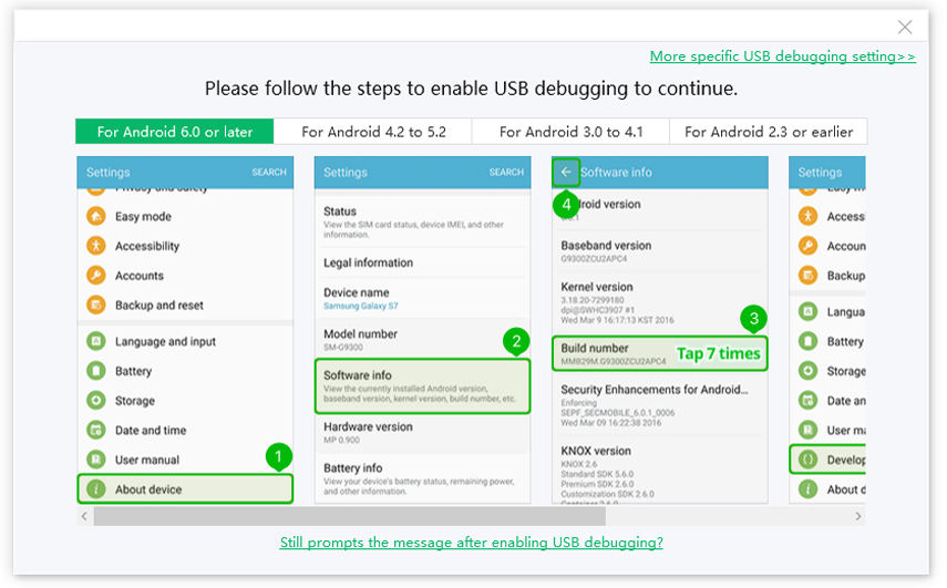 Tenorshare ReiBoot for Android for enable usb debugging of Android 6.0 to newer