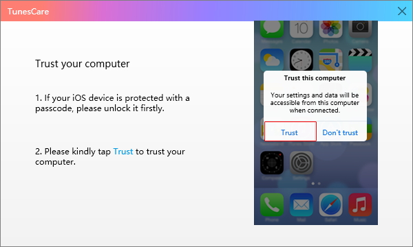 trust computer after launch tunescare