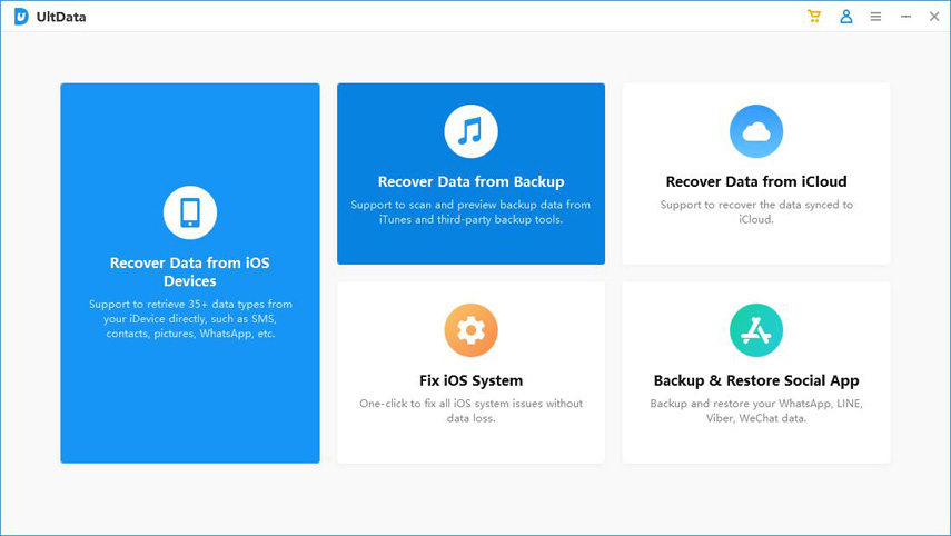 восстановление данных из резервного копирования iTunes - руководство UltData