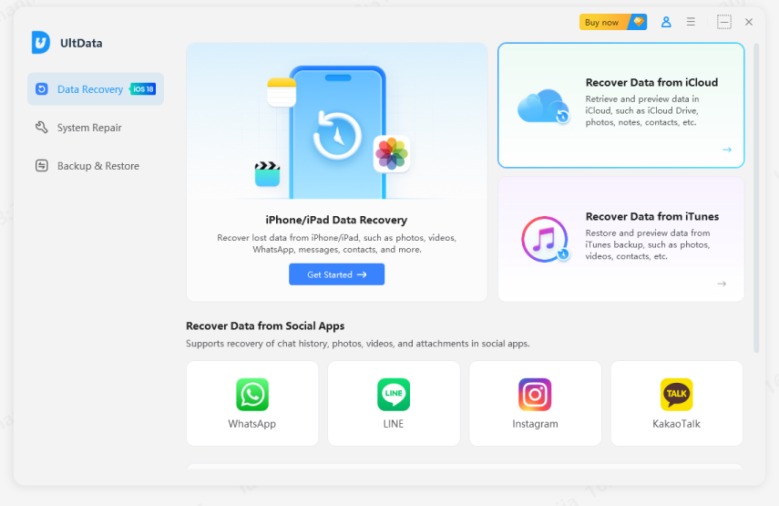 Восстановление данных из icloud - руководство UltData