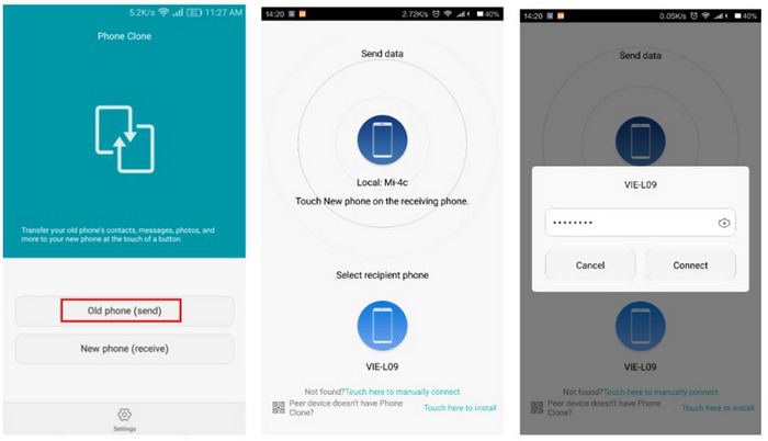 how to transfer contacts from samsung to huawei