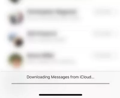 iphone stuck on downloading messages from icloud