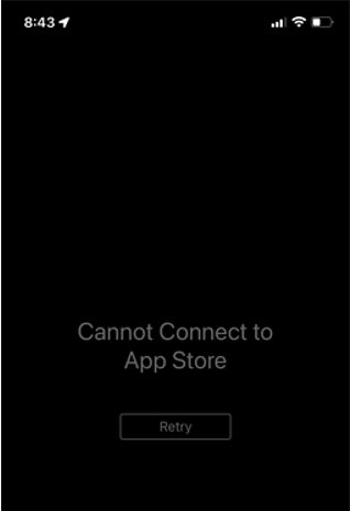 не может подключиться к хранилищу приложений после обновления ios 15