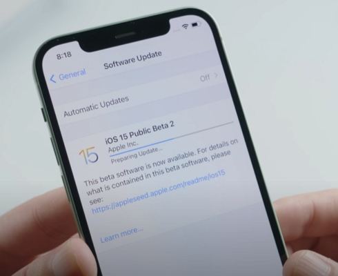 Обновление ios 15 зависло при подготовке обновления