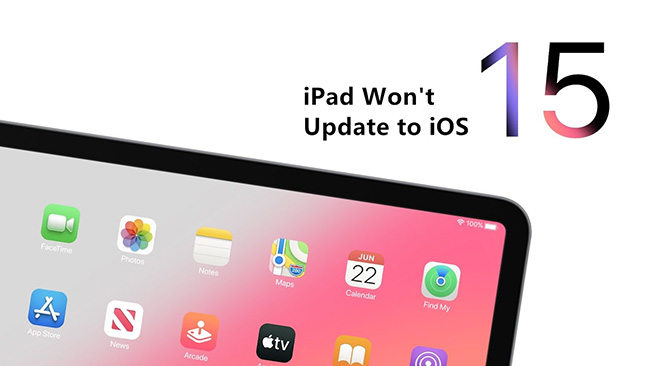 ipad не обновляется до ios 15