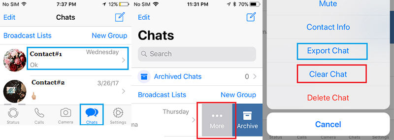 export whatsapp chat iphone to android 2
