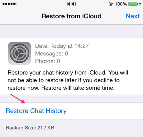 перенести данные WhatsApp на новый телефон