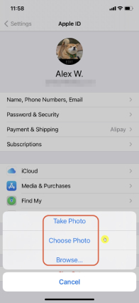 как удалить apple id фото