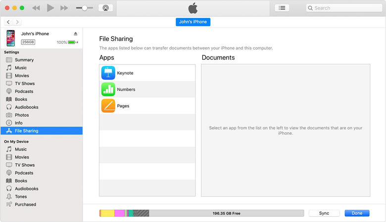 передавать файлы с iphone на mac 3