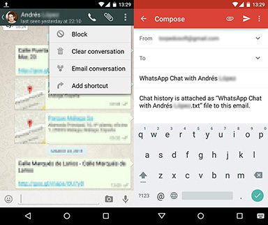 email chat