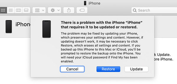 сбросить айфон до заводских настроек без пароля через itunes