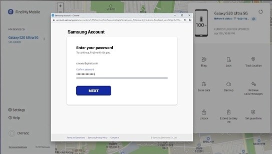 samsung phone unlock