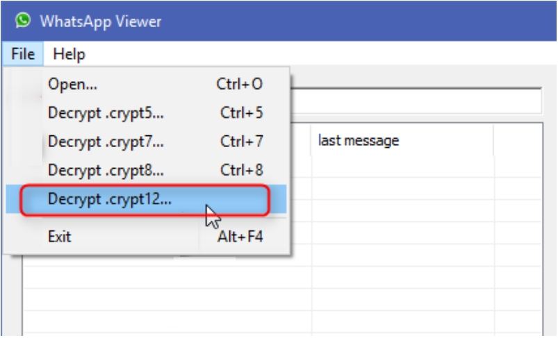 Decrypt Whatsapp Database Crypt12 Without Key