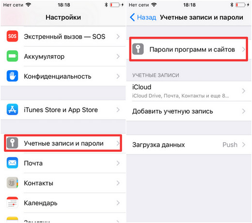 Просмотр сохраненного пароля Safari из настроек устройства iOS 11