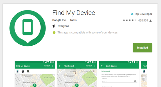 разблокировать samsung Galaxy S22 через Google Find My Device